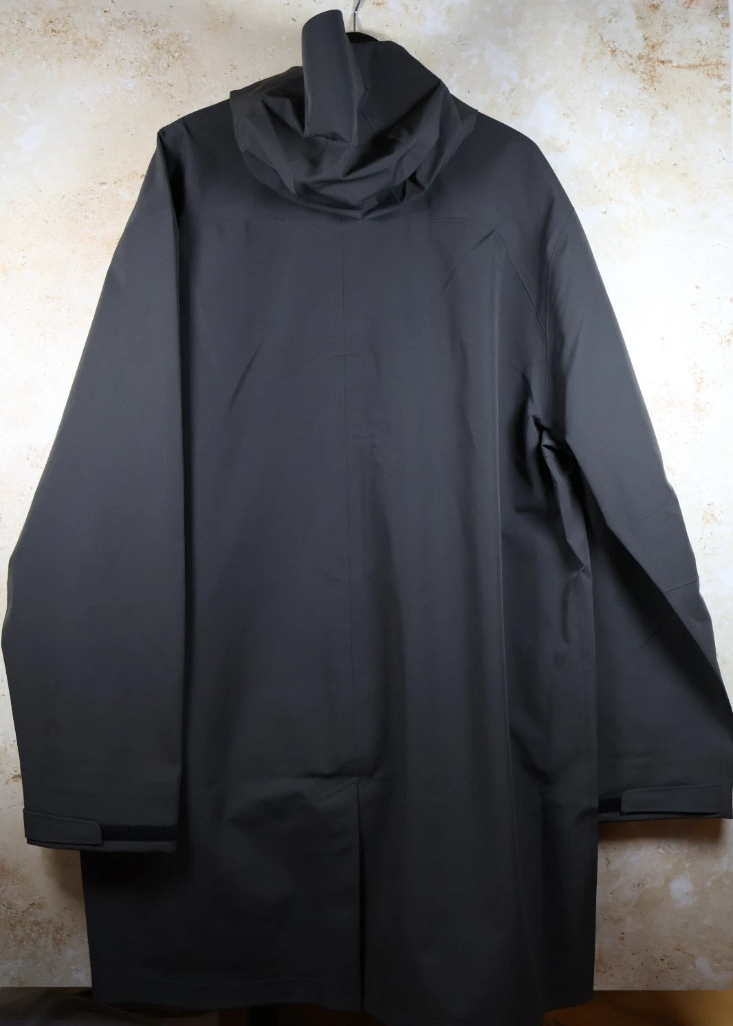 Hiking Patrol Long Arc 3L Shell Coat (Charcoal Black, XL)