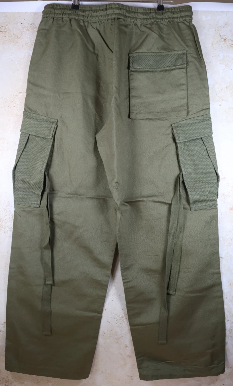 Maharishi Hemp Utility Cargo Track Pants (Olive, Large)