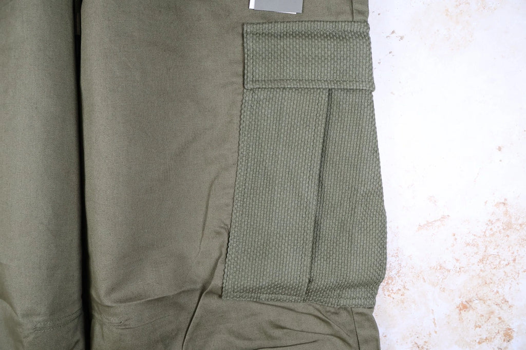 Maharishi Hemp Utility Cargo Track Pants (Olive, Large)