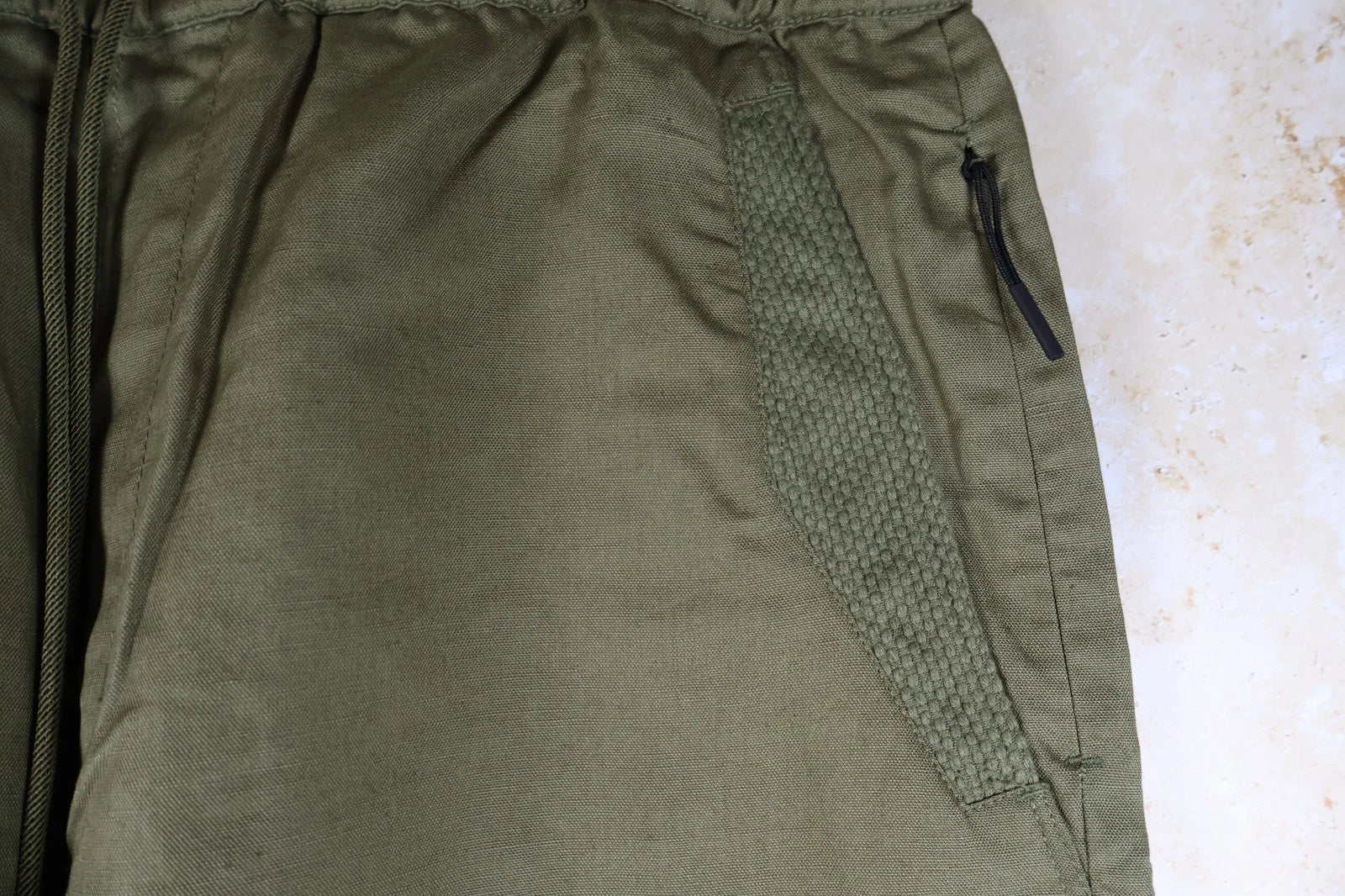 Maharishi Hemp Utility Cargo Track Pants (Olive, Large)