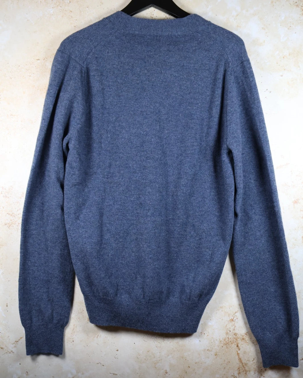 COMME des GARÇONS Play Heart Sleeve Wool Cardigan (Blue, Medium)