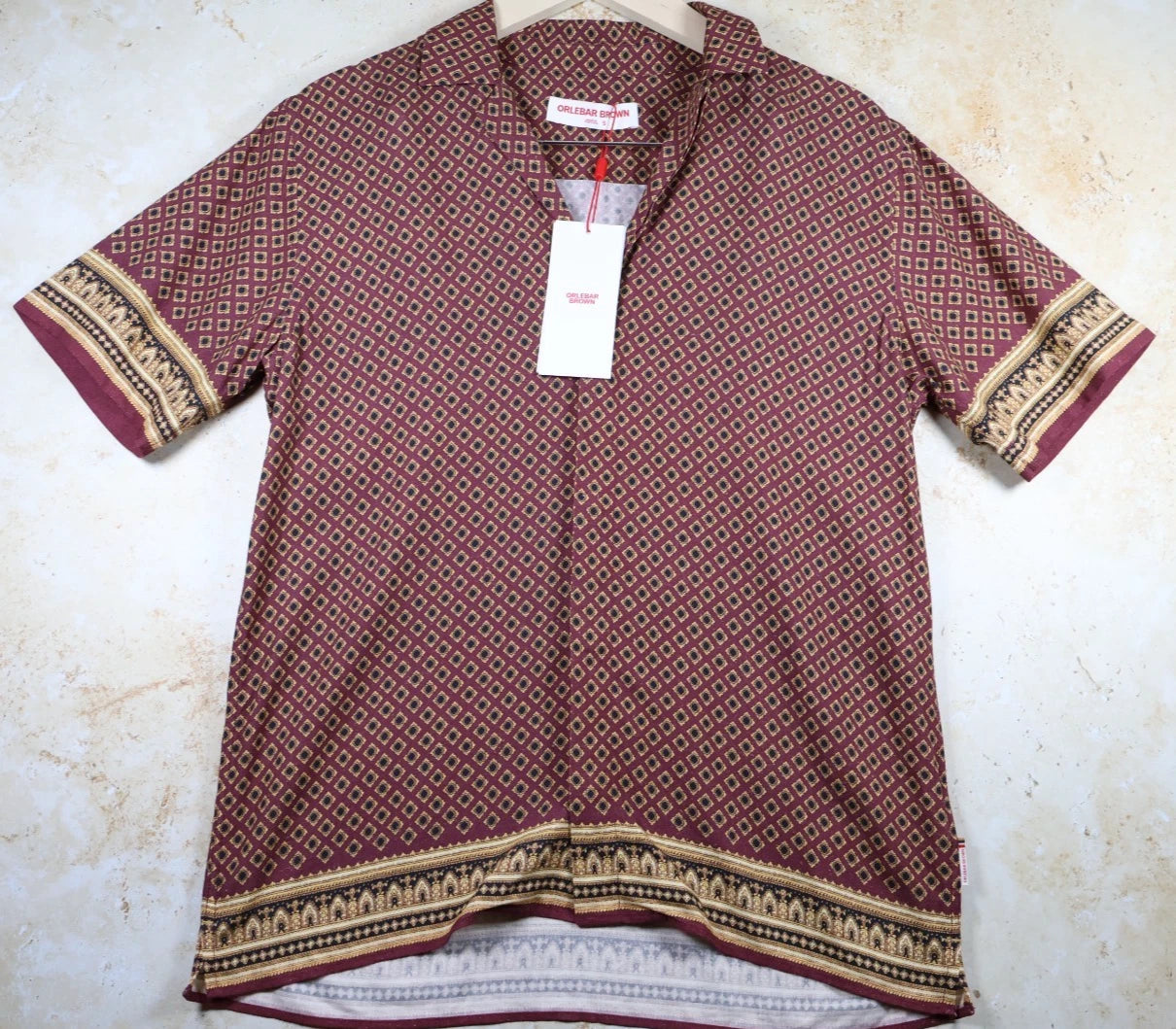 Orlebar Brown Men's Maitan Solmio Shirt (Multi, Small)
