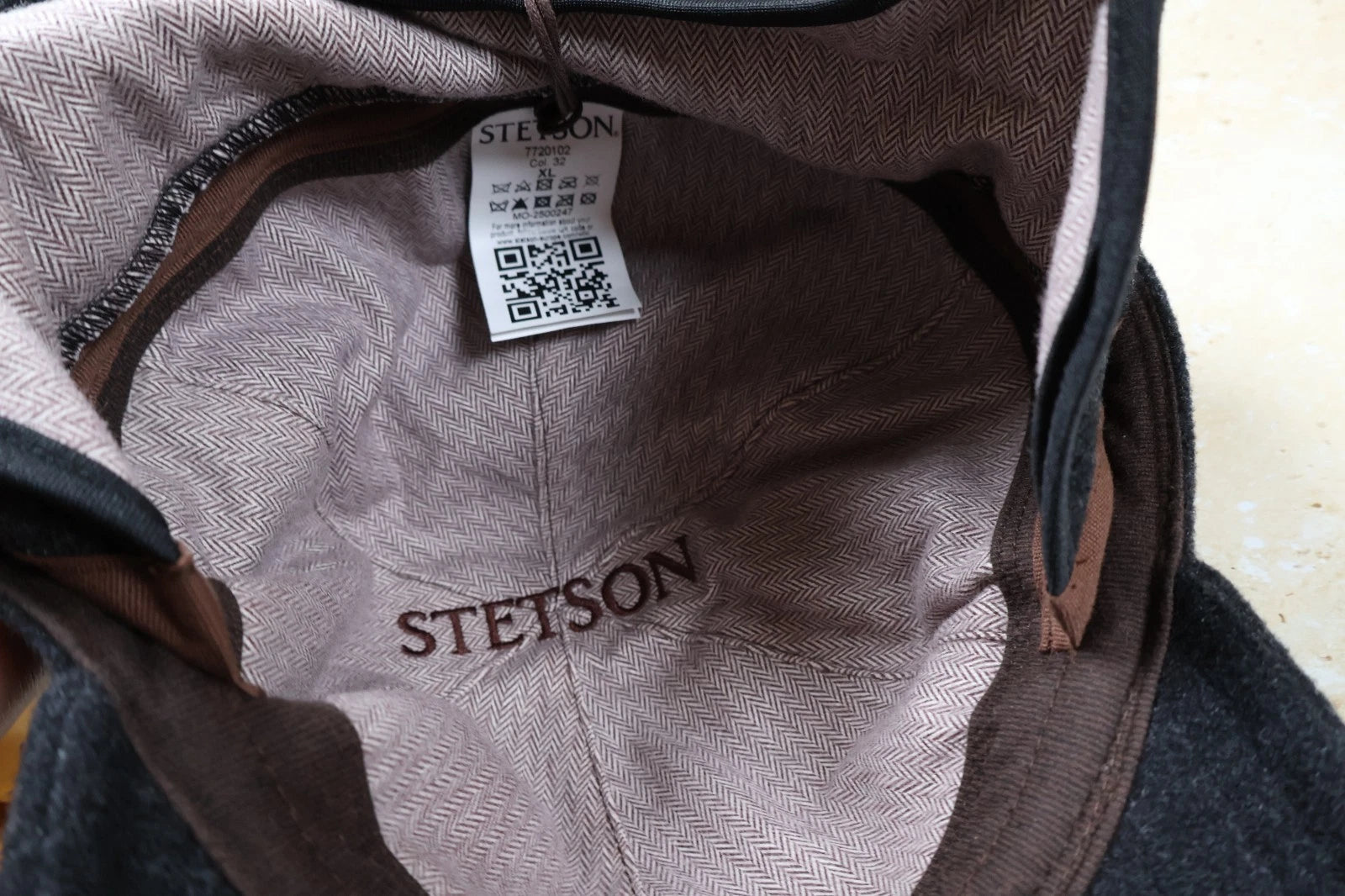 Stetson Cashmere Wool Blend Vaby Ear Flaps Cap (Grey, XL 60-61cm)