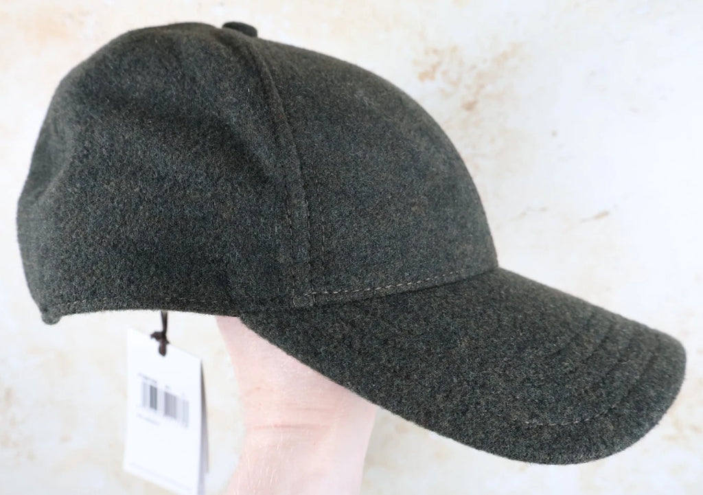 Stetson Vaby Cashmere/Wool Ear Flap Cap (Dark Olive, L 58-59cm)