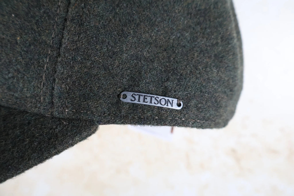 Stetson Vaby Cashmere/Wool Ear Flap Cap (Dark Olive, L 58-59cm)