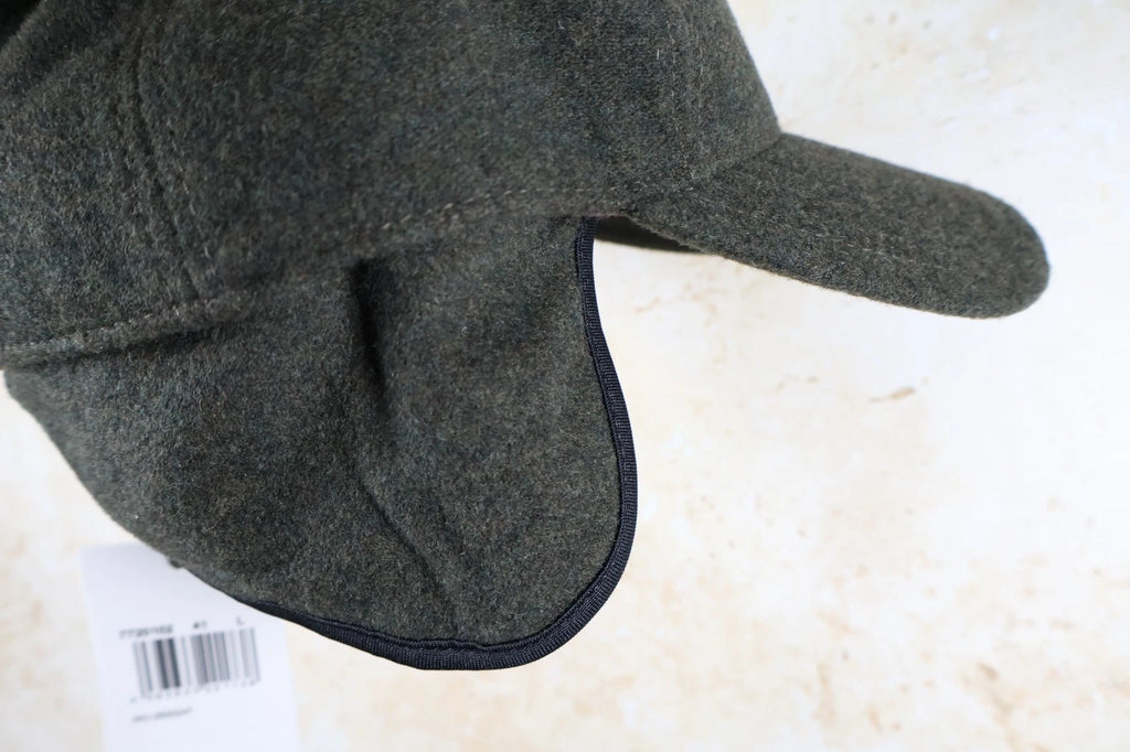 Stetson Vaby Cashmere/Wool Ear Flap Cap (Dark Olive, L 58-59cm)