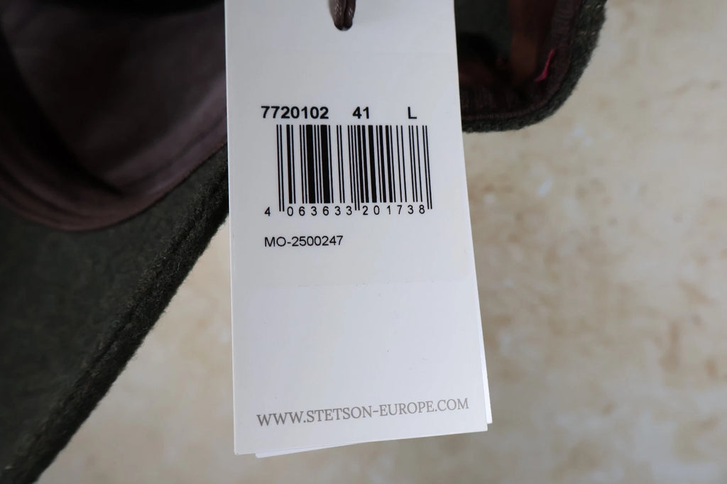 Stetson Vaby Cashmere/Wool Ear Flap Cap (Dark Olive, L 58-59cm)