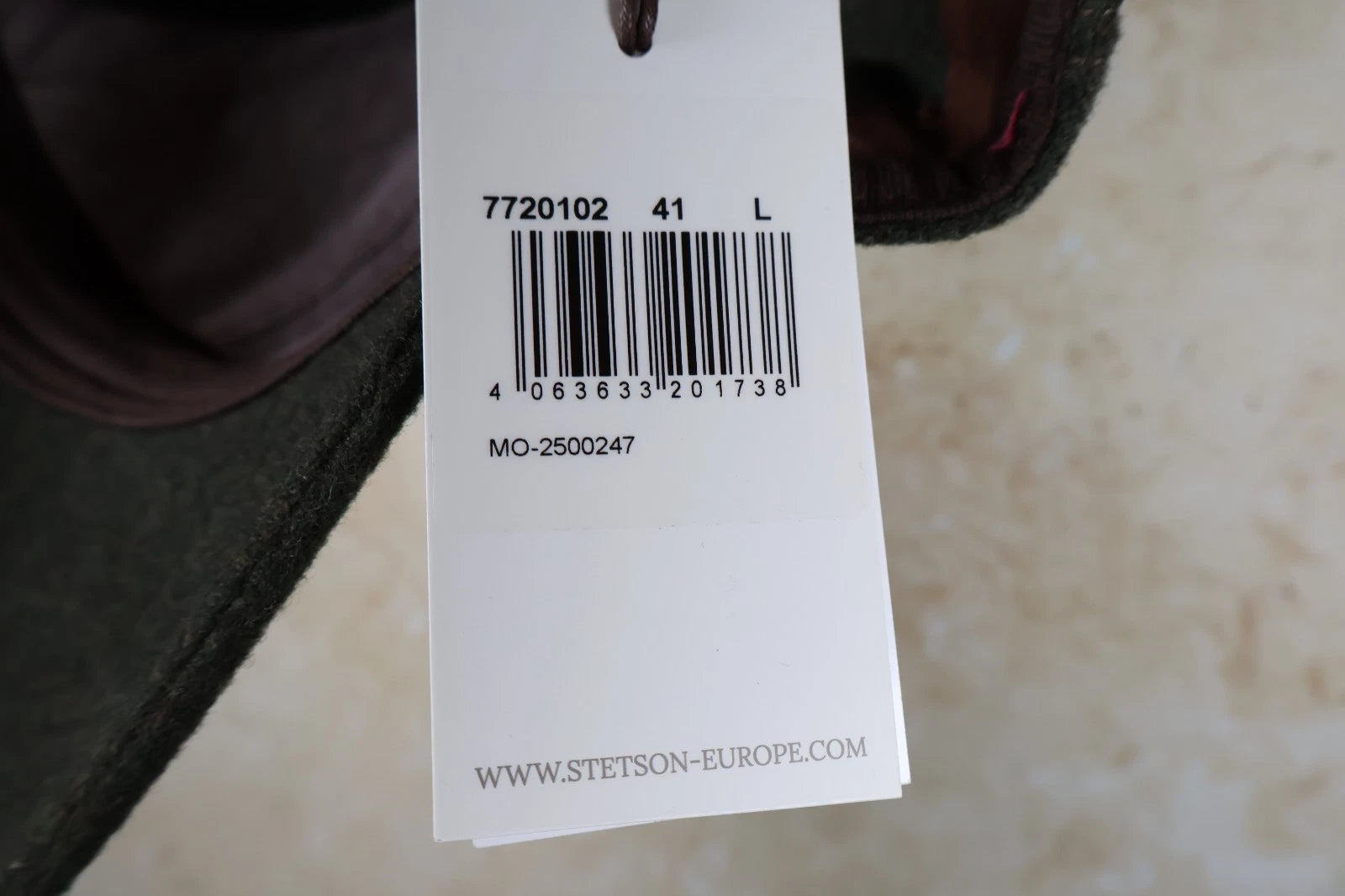 Stetson Vaby Cashmere/Wool Ear Flap Cap (Dark Olive, L 58-59cm)