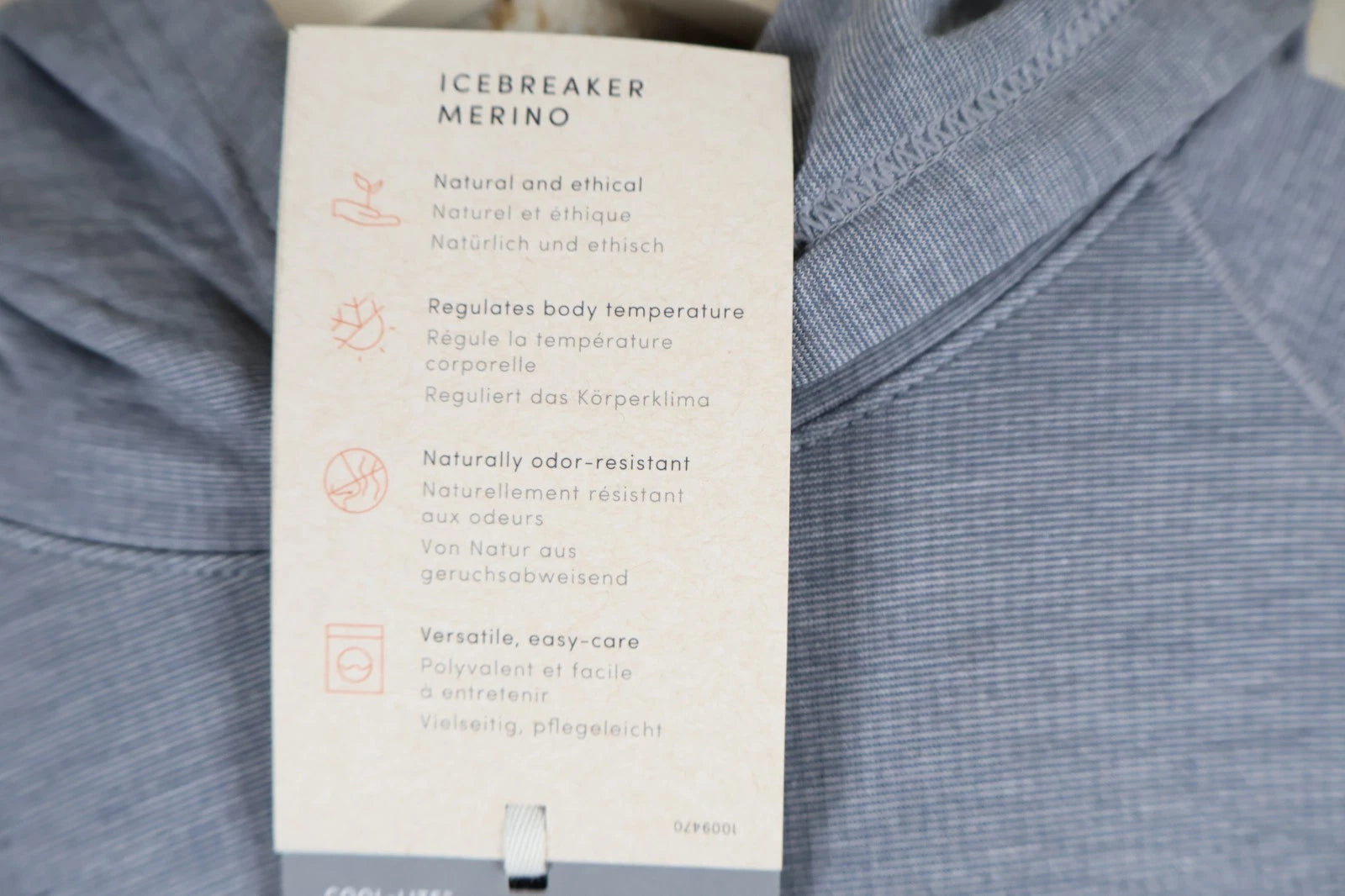 Icebreaker Women's Merino Momentum Pullover ("Fossil", Size XS)