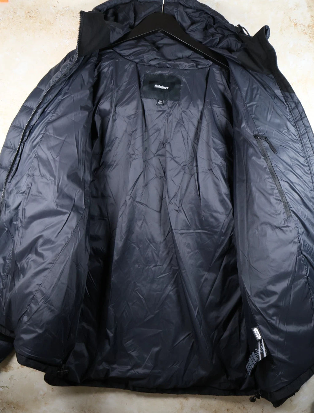 Finisterre Men's Insulated Hooded Nimbus Jacket (Black, XXL)