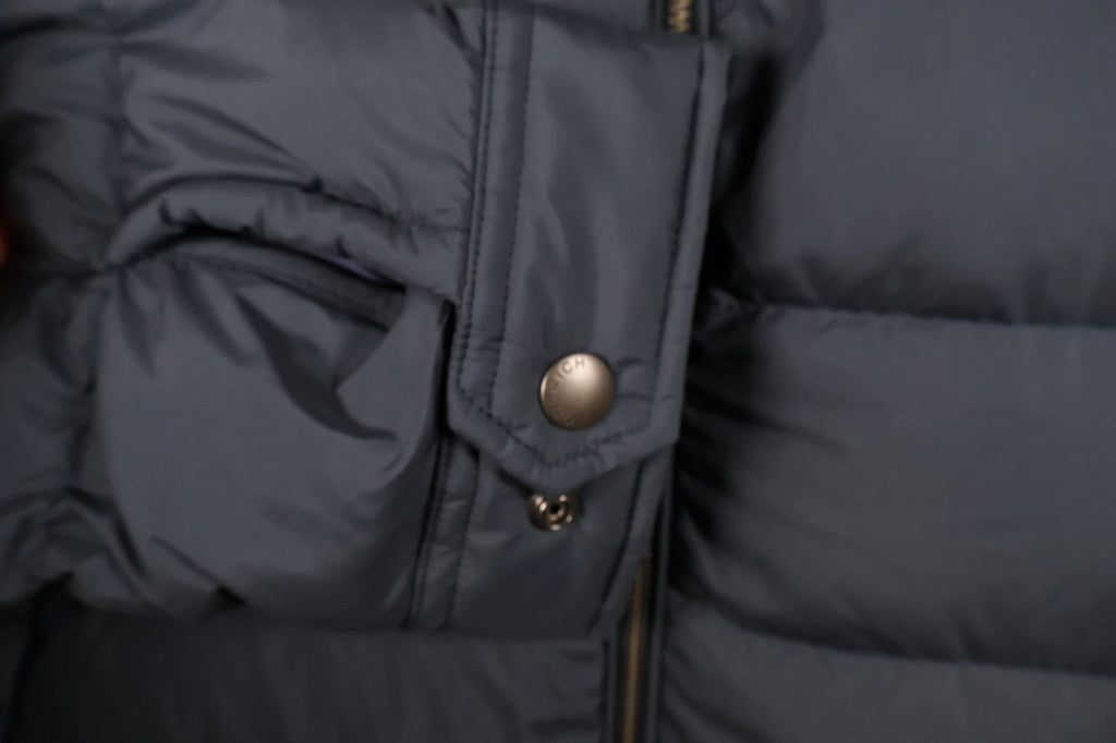 Woolrich Men's Microfibre Down Jacket (Melton Blue, Large)
