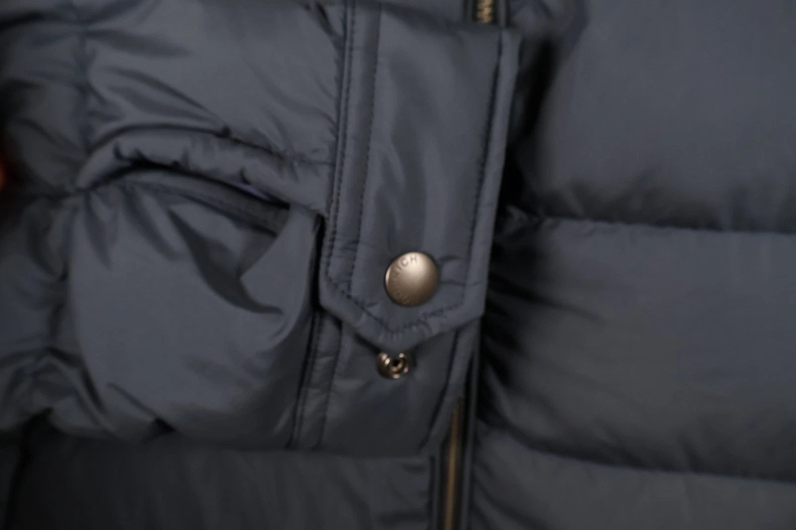 Woolrich Men's Microfibre Down Jacket (Melton Blue, Large)
