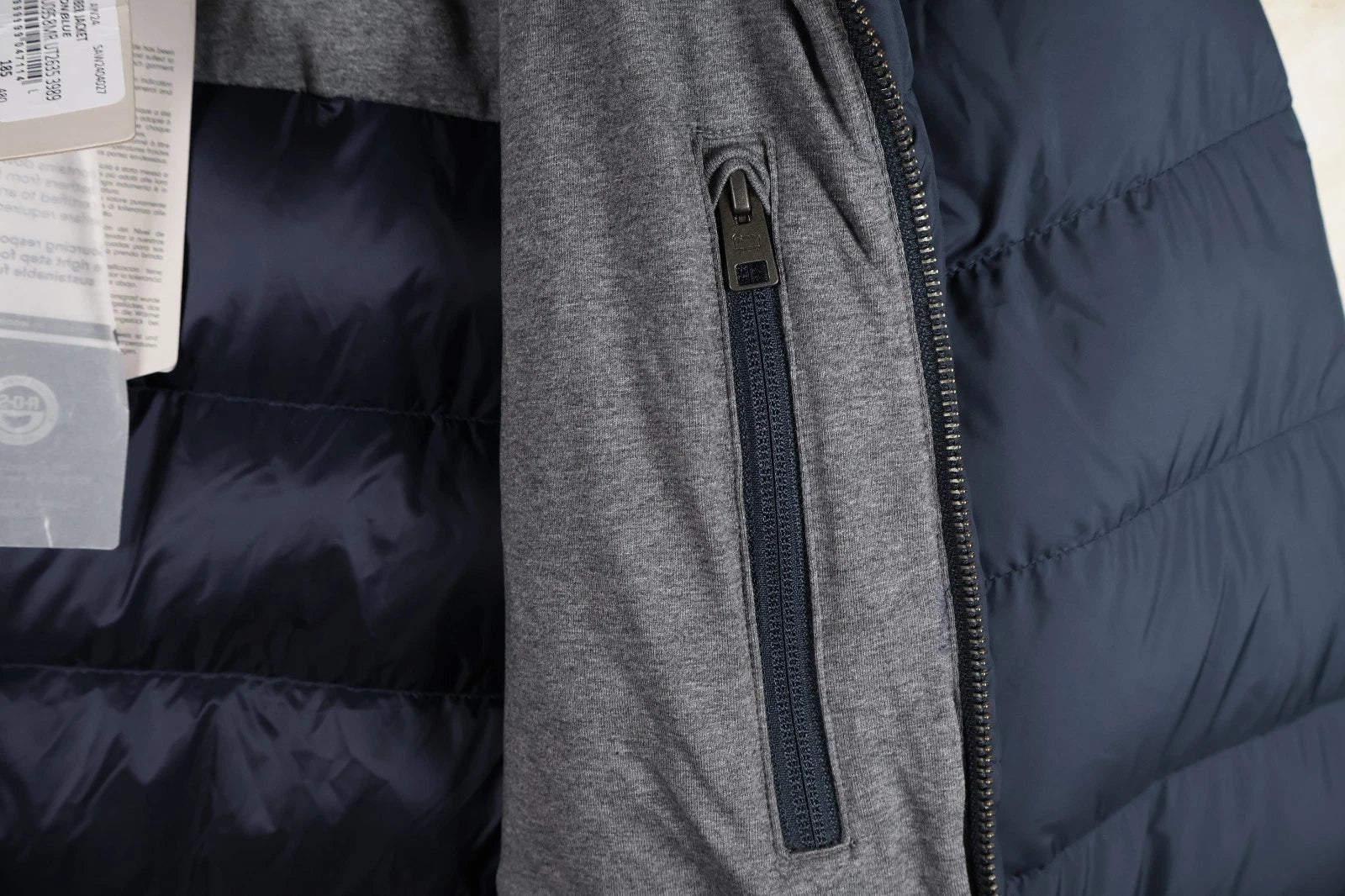 Woolrich Men's Microfibre Down Jacket (Melton Blue, Large)