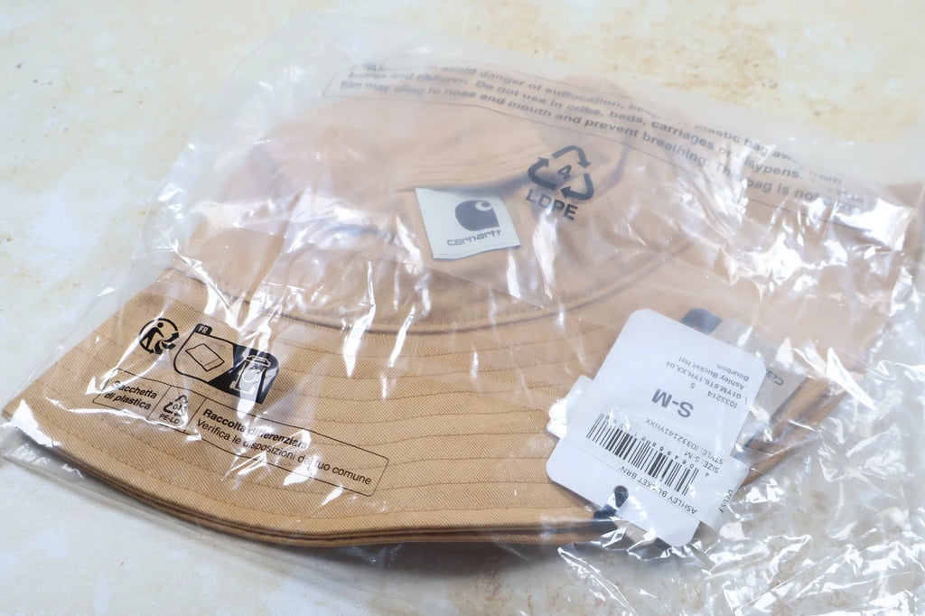 Carhartt WIP Ashley Bucket Hat (Bourbon, Size S-M)