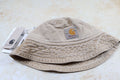 Carhartt WIP Bayfield Bucket Hat (Dusty H Brown Faded, Size S-M)