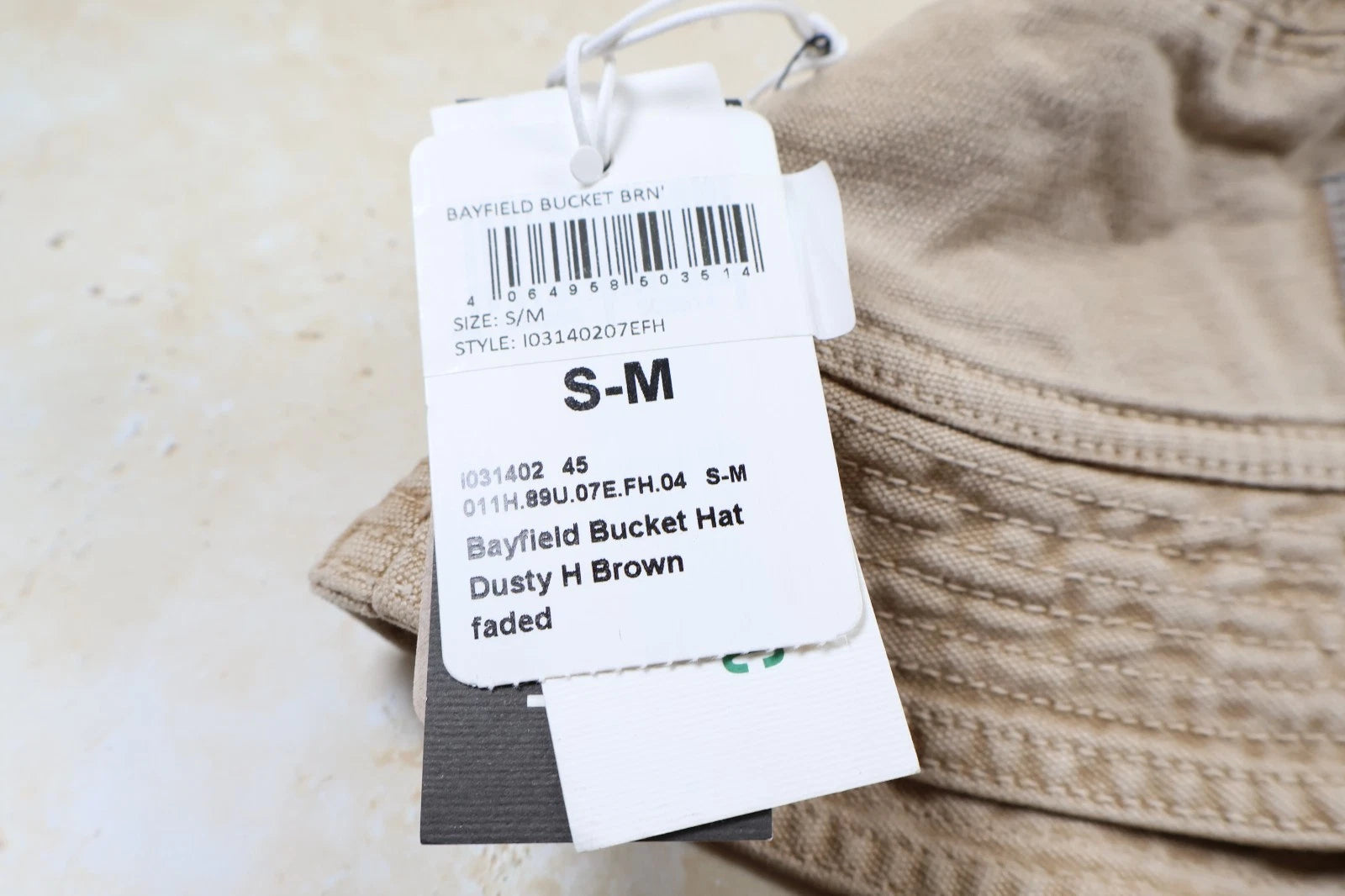Carhartt WIP Bayfield Bucket Hat (Dusty H Brown Faded, Size S-M)