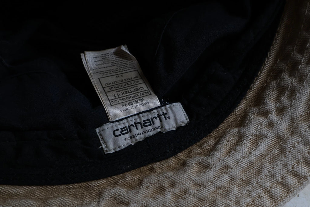 Carhartt WIP Bayfield Bucket Hat (Dusty H Brown Faded, Size S-M)