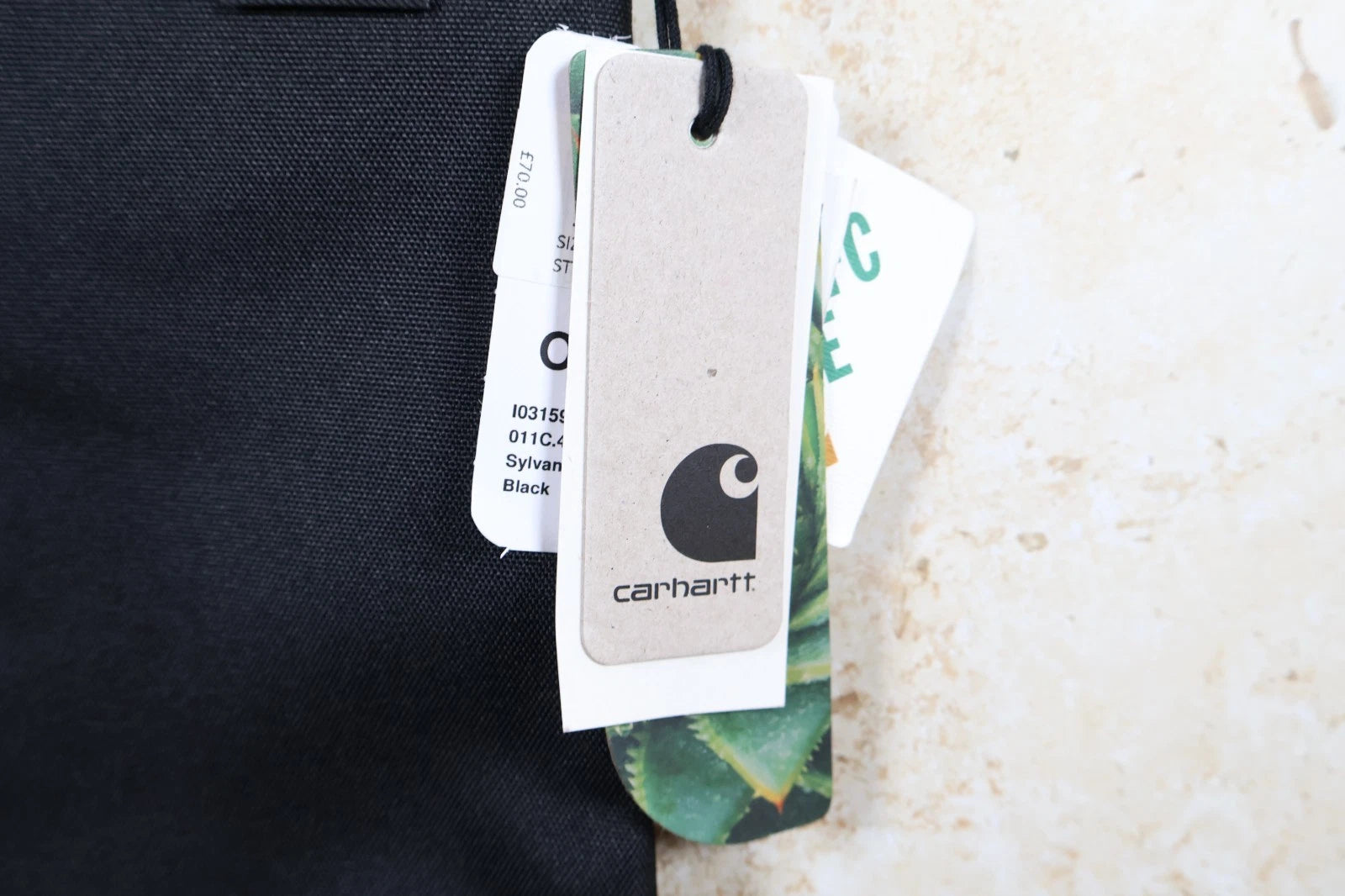 Carhartt WIP Cordura Sylvan Strap Bag (Black, One Size)