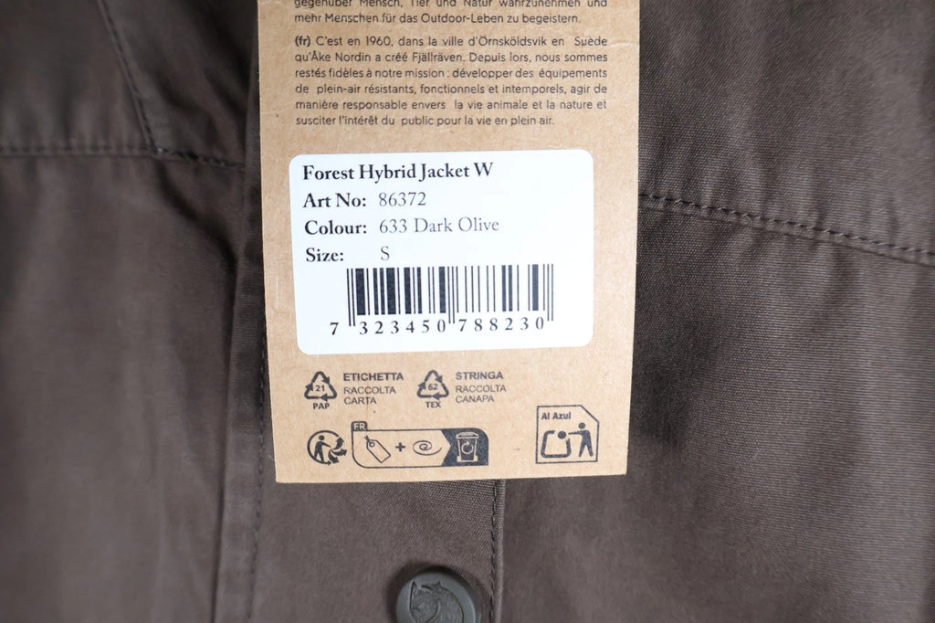 Fjallraven Women's Forest Hybrid Jacket (Dark Olive, Small)