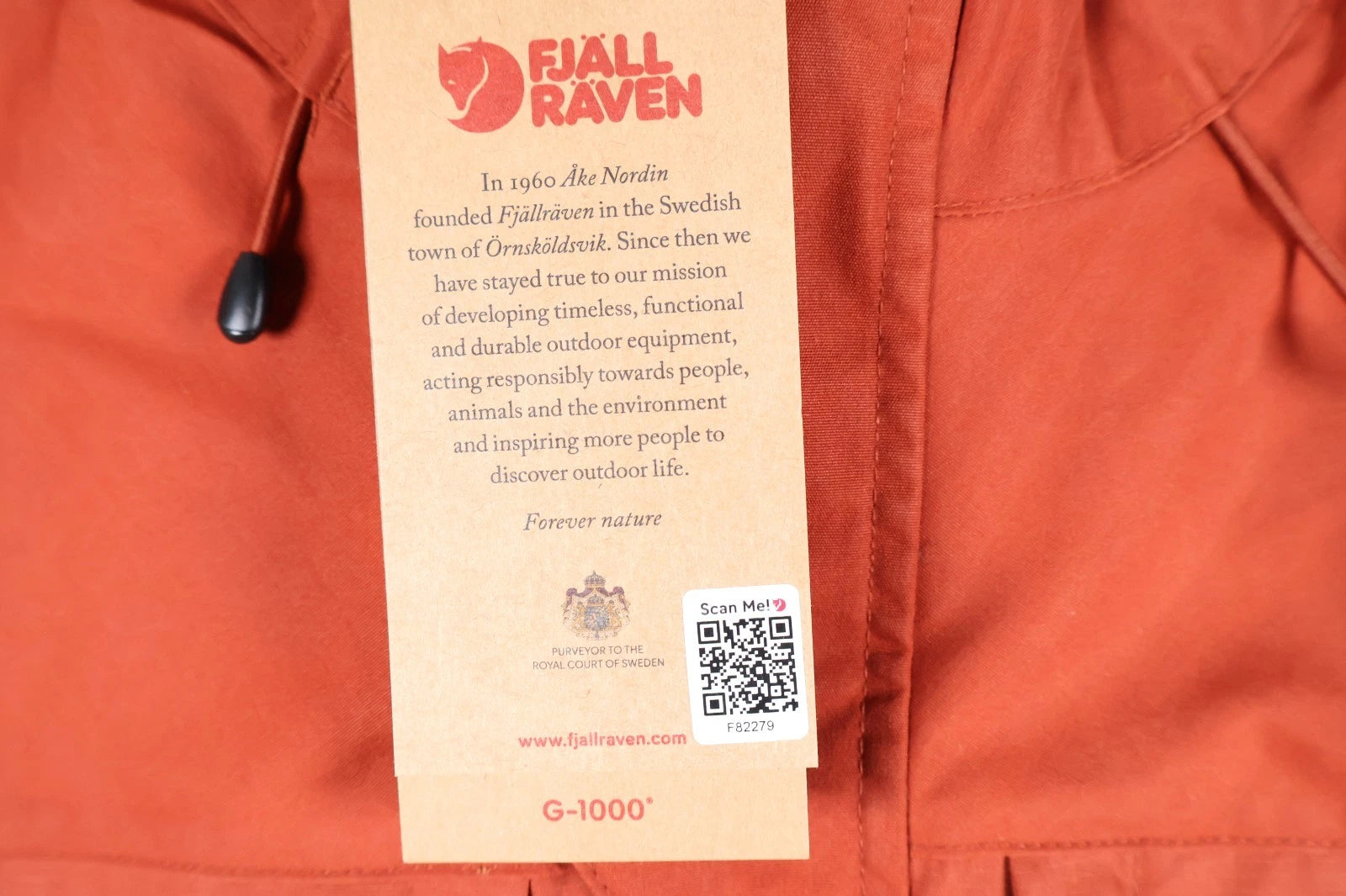 Fjallraven Skogso Padded Jacket (Autumn Leaf, Medium)