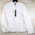 Nili Lotan Geraldine Denim Jacket (Cream, Small)