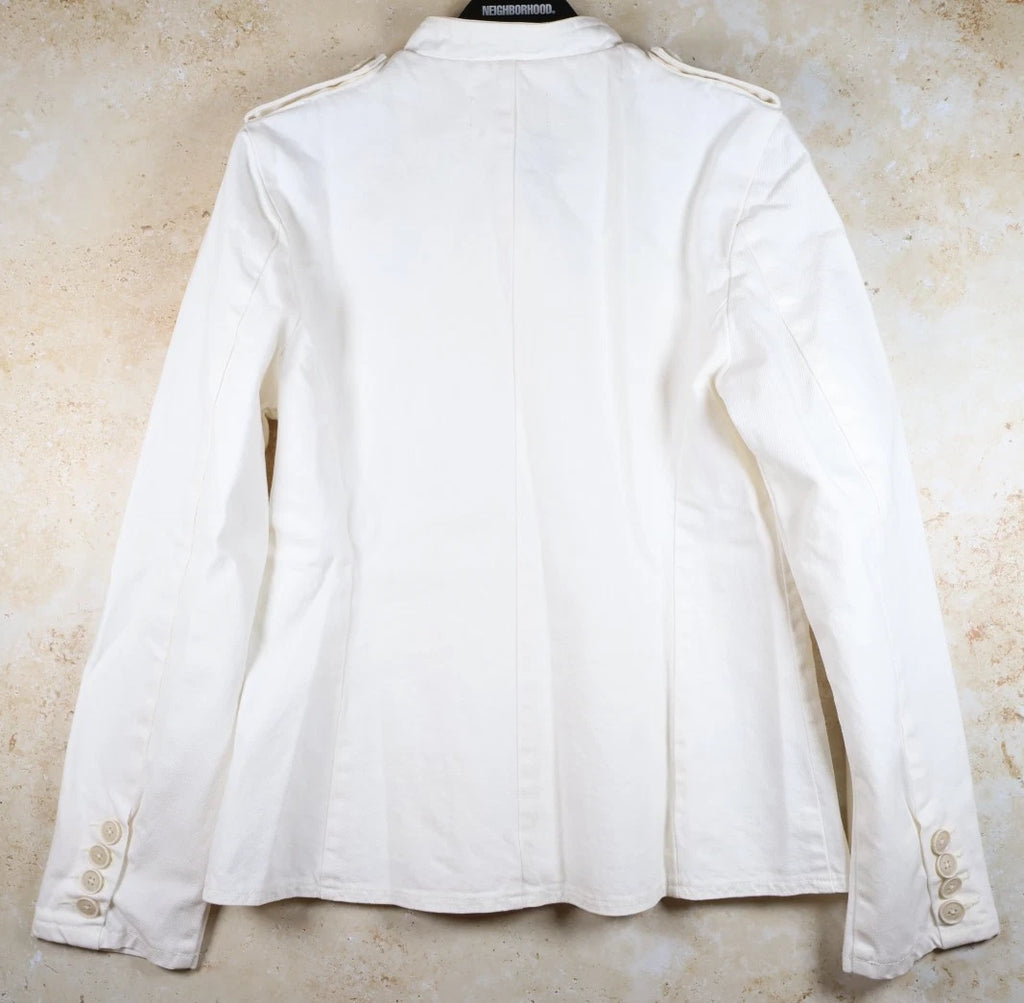 Nili Lotan Geraldine Denim Jacket (Cream, Small)