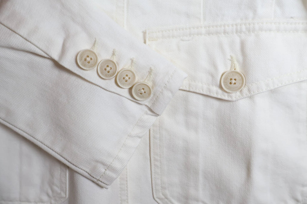 Nili Lotan Geraldine Denim Jacket (Cream, Small)