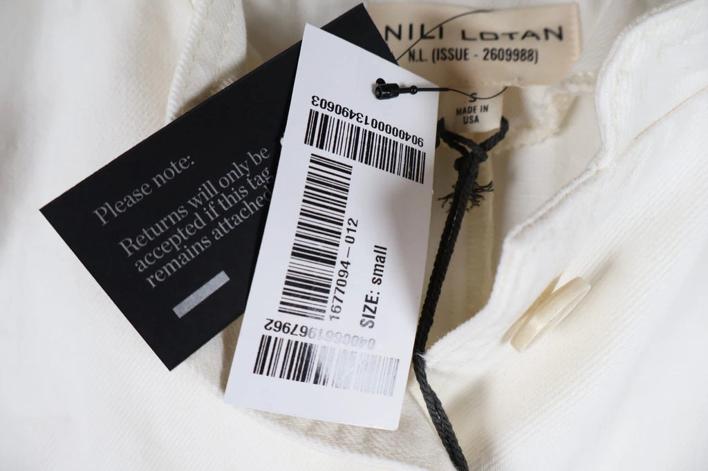 Nili Lotan Geraldine Denim Jacket (Cream, Small)