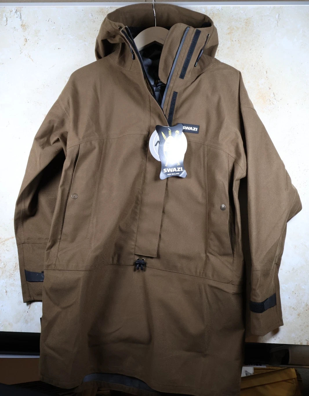 Swazi New Zealand Tahr XP Waterproof Anorak 1/2 Zip (European Olive)