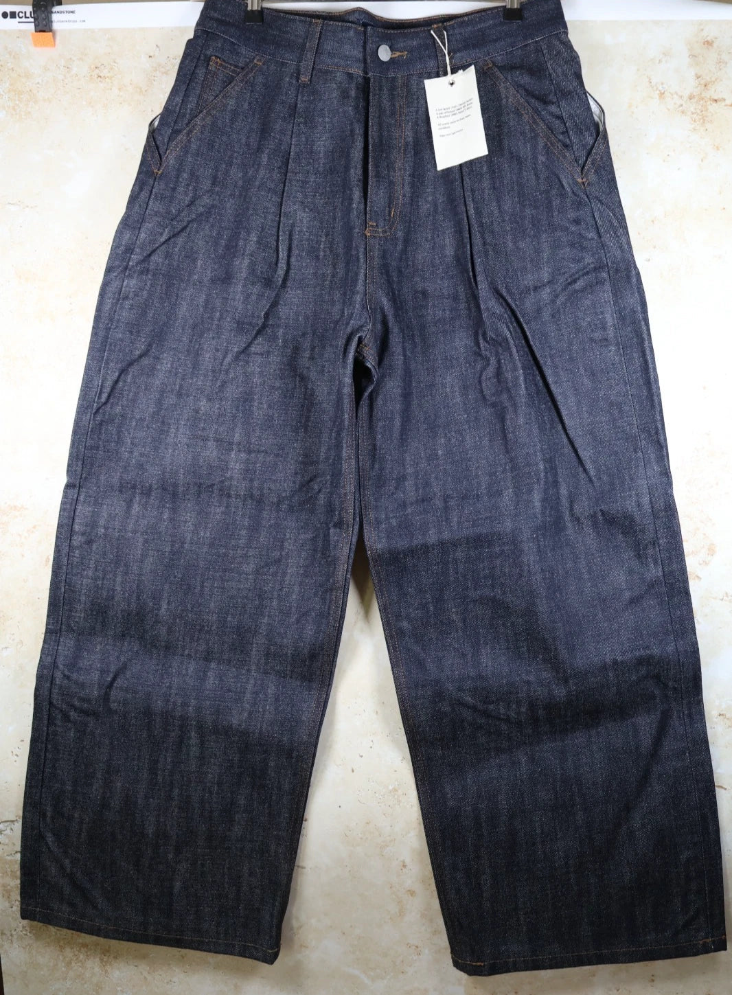 Colour Plane 14oz Raw Denim Jeans (Blue, Medium)