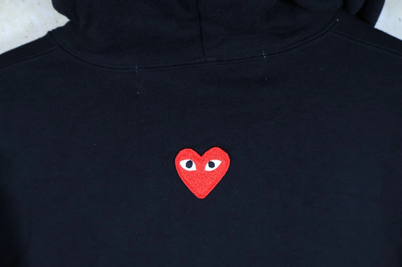 COMME des GARÇONS Play Full Zip Hoodie (Black, Medium)