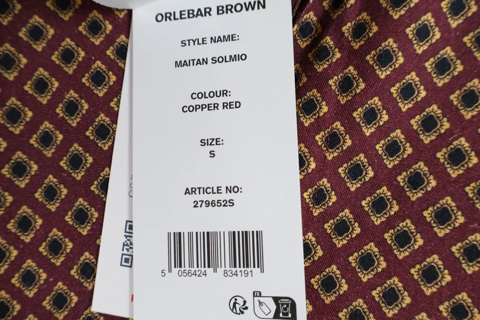Orlebar Brown Men's Maitan Solmio Shirt (Multi, Small)
