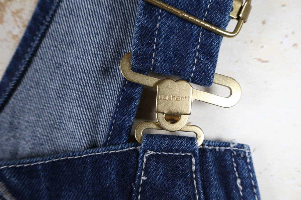 Carhartt Loose Fit Denim Bib Dungarees (Blue, Small)