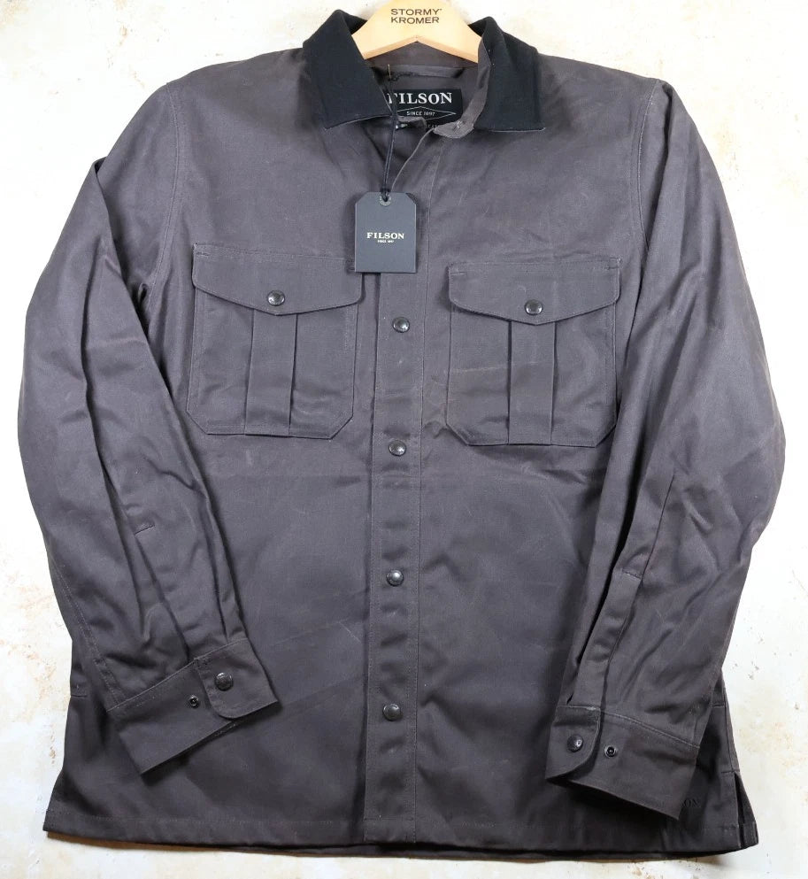 Filson Tin Cloth Jac Shirt ("Cinder", Medium)