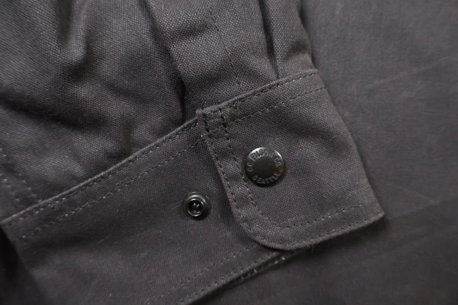 Filson Tin Cloth Jac Shirt ("Cinder", Medium)