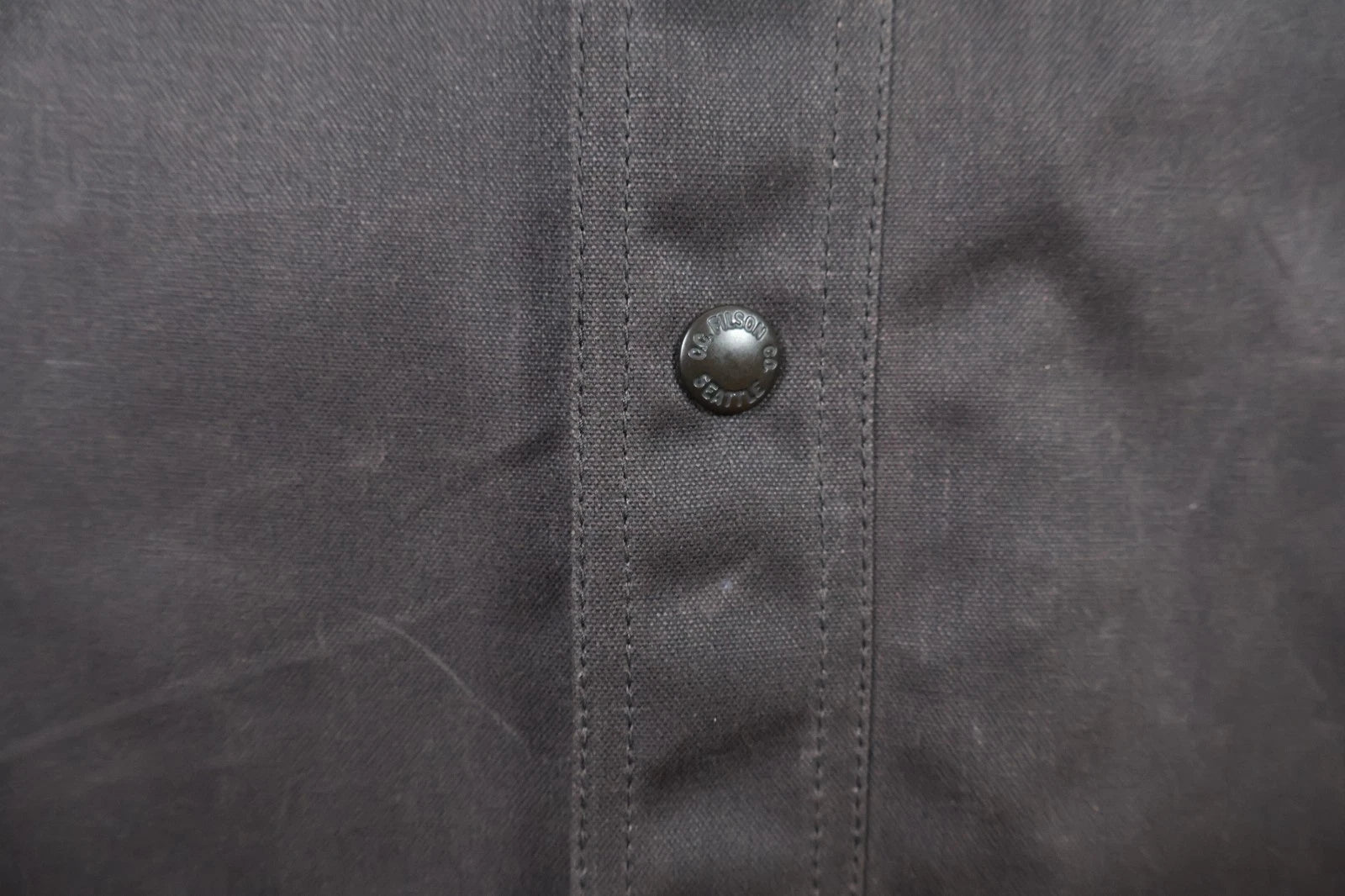 Filson Tin Cloth Jac Shirt ("Cinder", Medium)