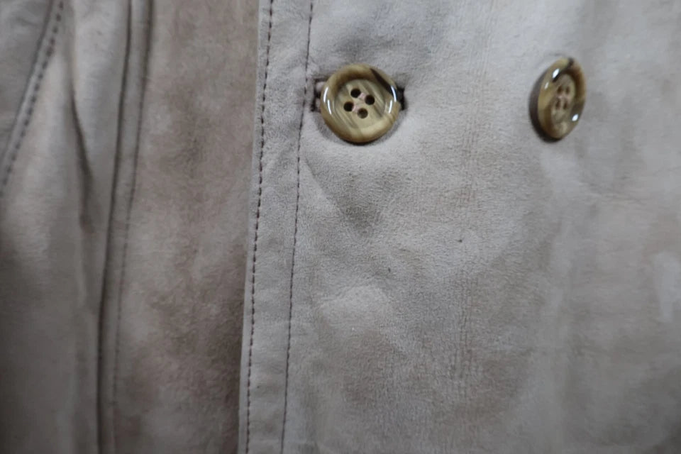 Women's Vintage Sheepskin Long Coat with Fur Collar