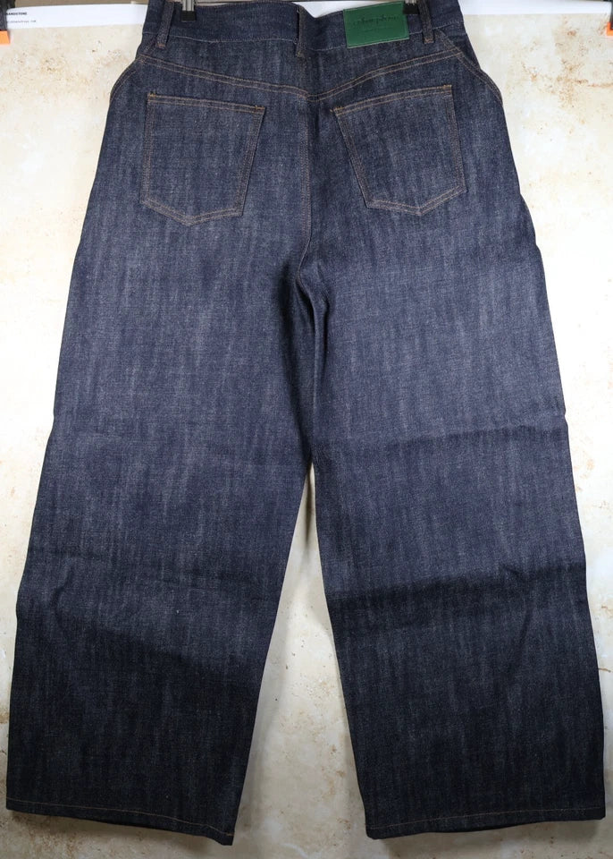 Colour Plane 14oz Raw Denim Jeans (Blue, Medium)