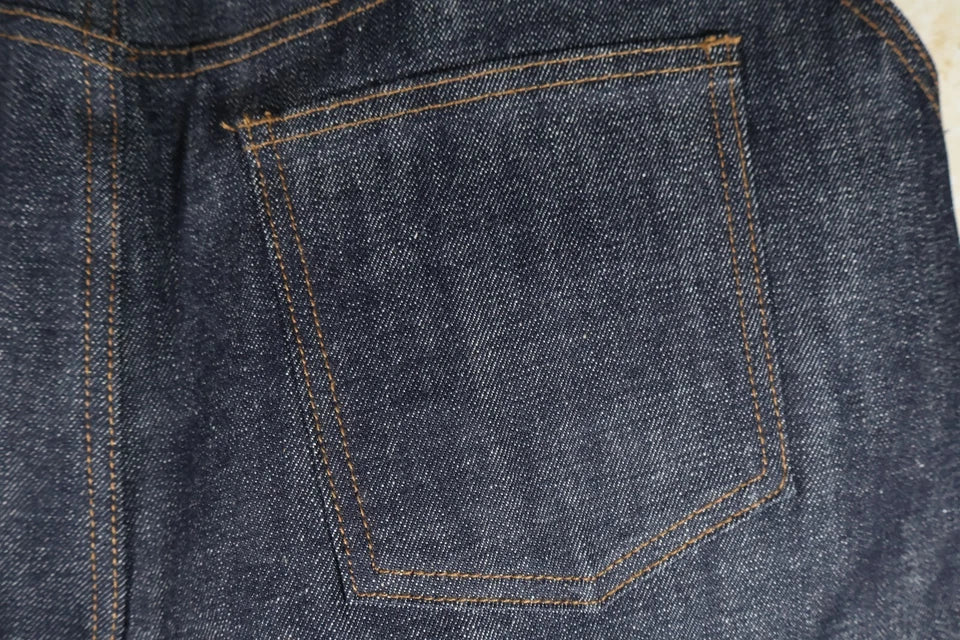 Colour Plane 14oz Raw Denim Jeans (Blue, Medium)