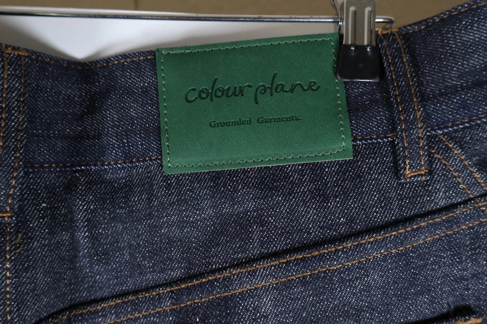 Colour Plane 14oz Raw Denim Jeans (Blue, Medium)