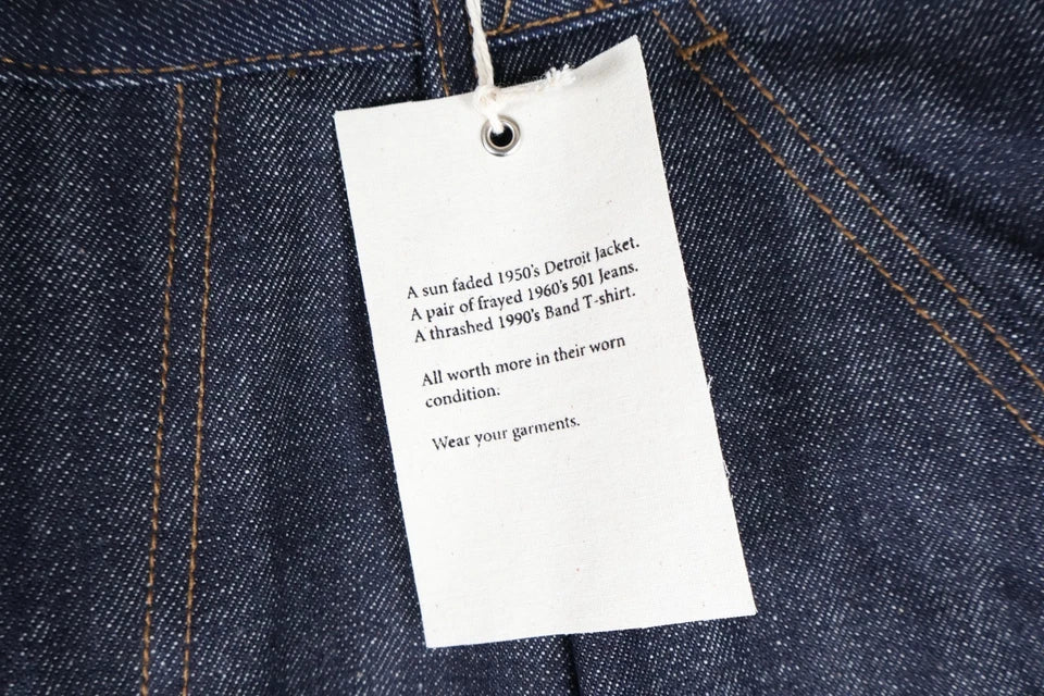 Colour Plane 14oz Raw Denim Jeans (Blue, Medium)